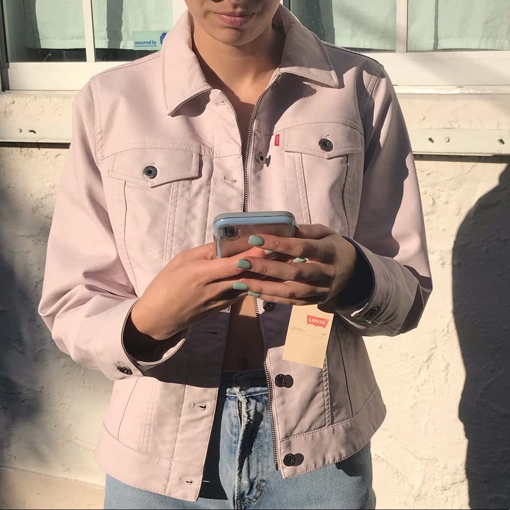 Levi’s Vegan Leather Pastel Jacket - Picture 1 of 6
